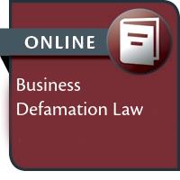 Business Defamation Law--ONLINE